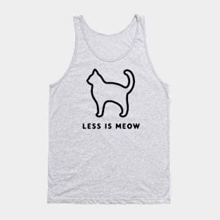Minimalist Meow: Less is More Tank Top